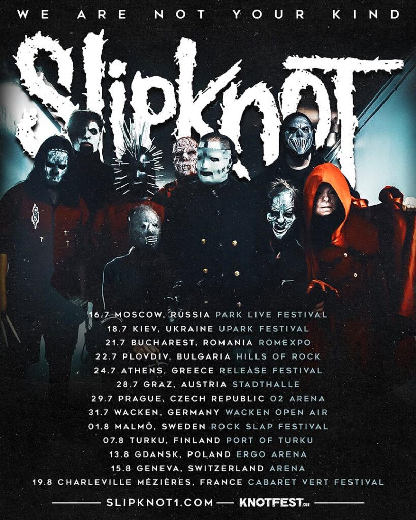 Slipknot i Jinjer na wspólnym koncercie w Polsce w 2021 roku nowa